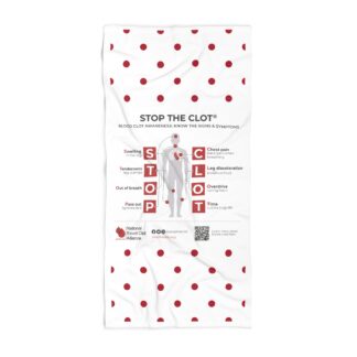 STOP CLOT Acronym Beach Towel